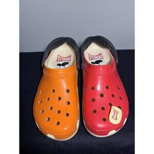 Pringles X Crocs Classic Clogs Limited Edition Orange Red Men’s Size 10M 12W
